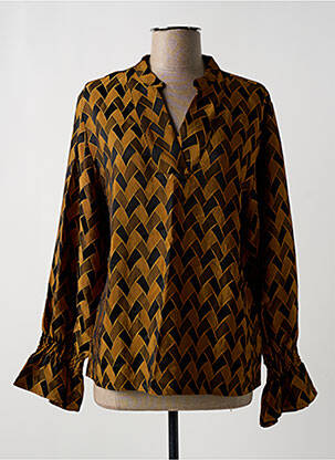 Blouse imprimé fantaisie manches longues noir ANONYME DESIGNERS femme