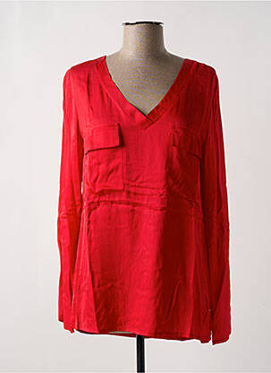 Blouse manches longues manches longues rouge LA FEE MARABOUTEE femme