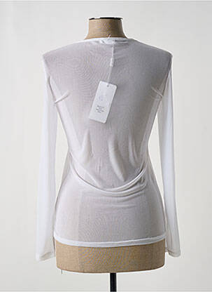 Top stretch manches longues blanc DIEGO REIGA femme