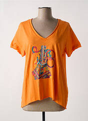 T-shirt orange STORIATIPIC pour femme seconde vue