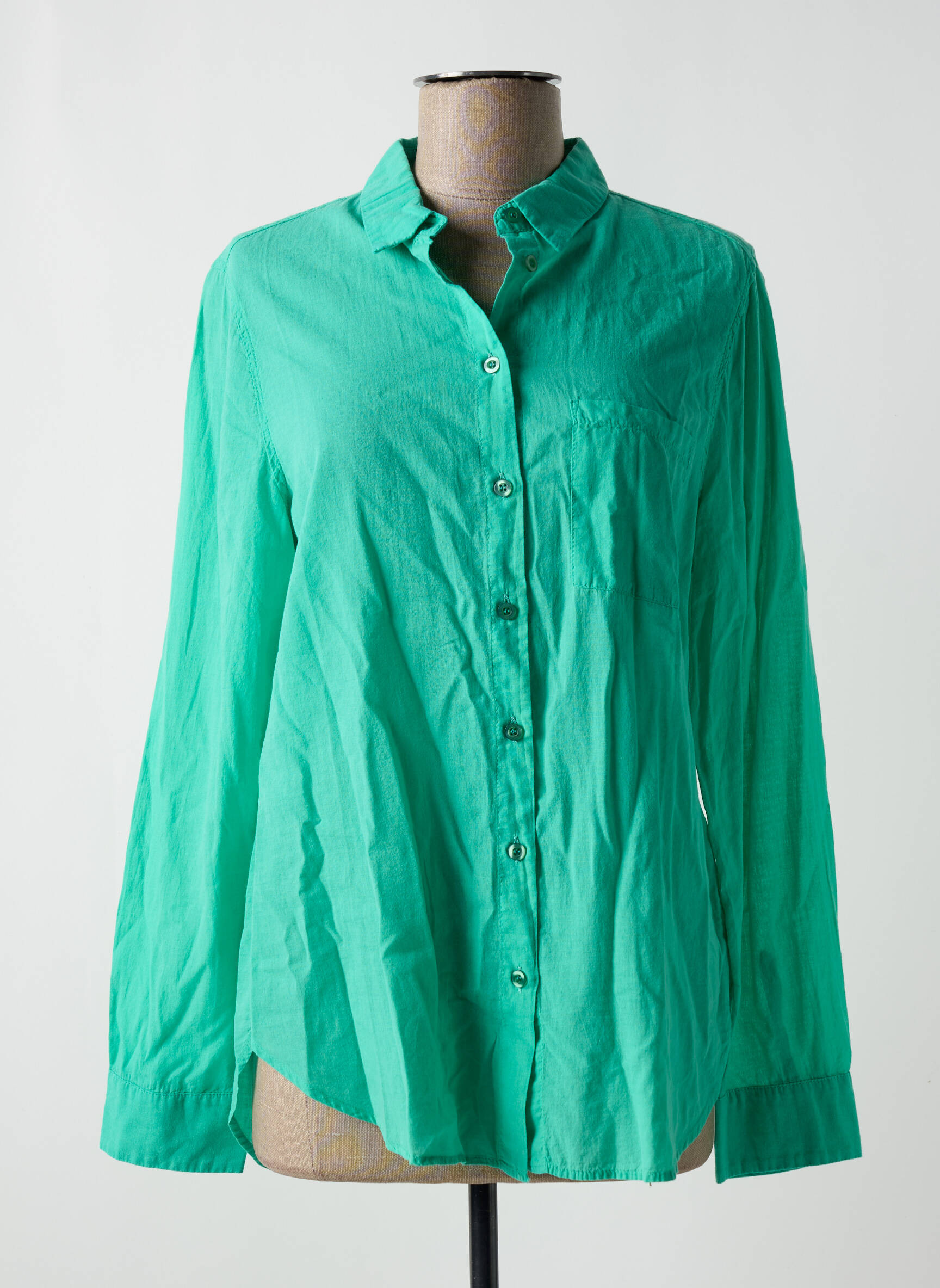 Chemisier Coupe Droite Vert La Fee Maraboutee Femme 2452686