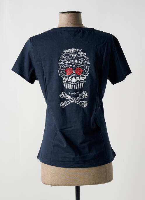 T-shirt bleu KARIBAN pour femme