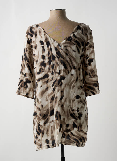 Tunique manches longues gris AKELA KEY pour femme