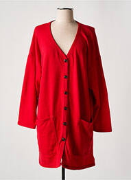 Gilet manches longues stretch rouge SOPHIE CEPIERE femme