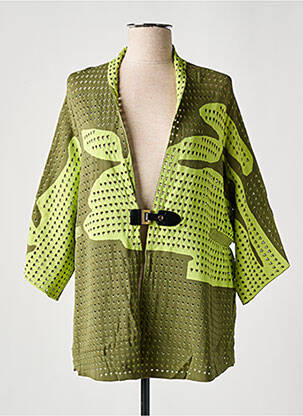 Gilet manches longues stretch vert ZOE ZONE OF EMBROIDERED femme