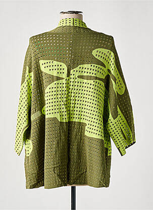 Gilet manches longues stretch vert ZOE ZONE OF EMBROIDERED femme