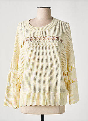 Pull coupe cintrée manches longues beige CIRCLE OF TRUST femme