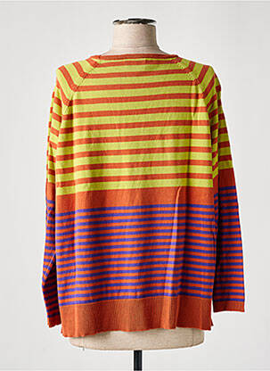 Pull stretch manches longues jaune JUSTMINE femme