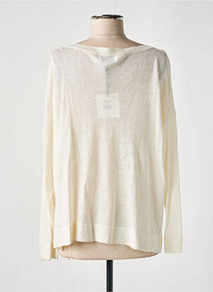 Pull coupe droite manches longues beige MAISON ANJE femme