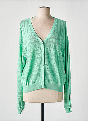 Gilet manches longues stretch vert POM AMSTERDAM femme