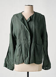 Veste casual poches vert O'MER femme