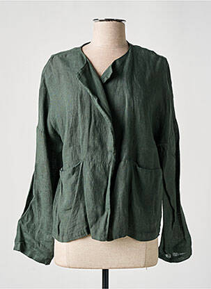 Veste casual poches vert O'MER femme