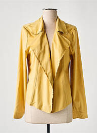 Veste casual col tailleur jaune SIGNE NATURE femme