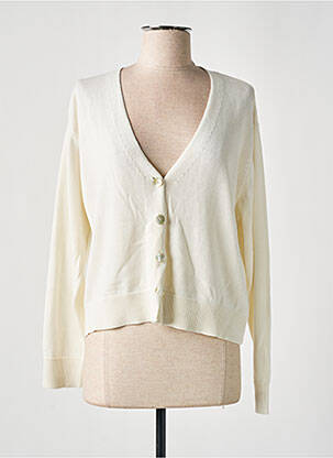 Gilet manches longues beige SIGNE NATURE pour femme