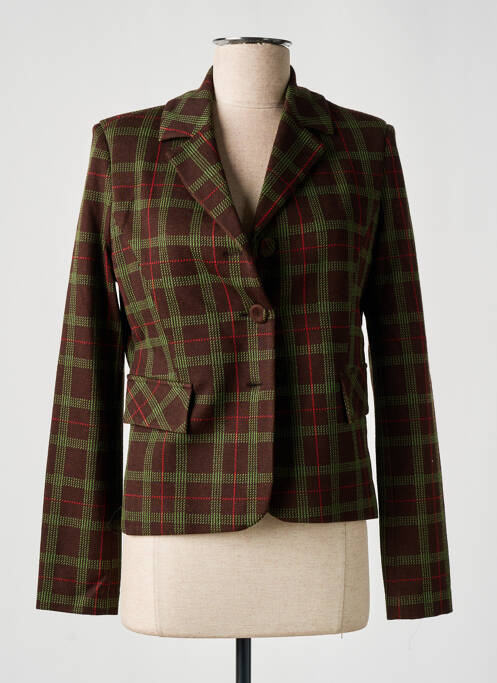 Blazer coupe cintrée marron JUSTMINE femme