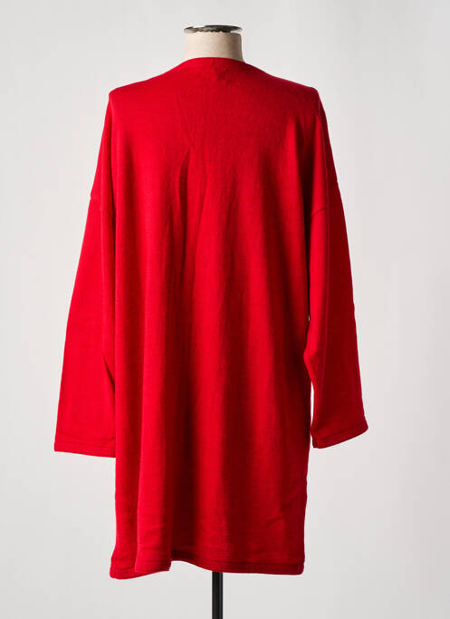 Gilet manches longues rouge SOPHIE CEPIERE femme