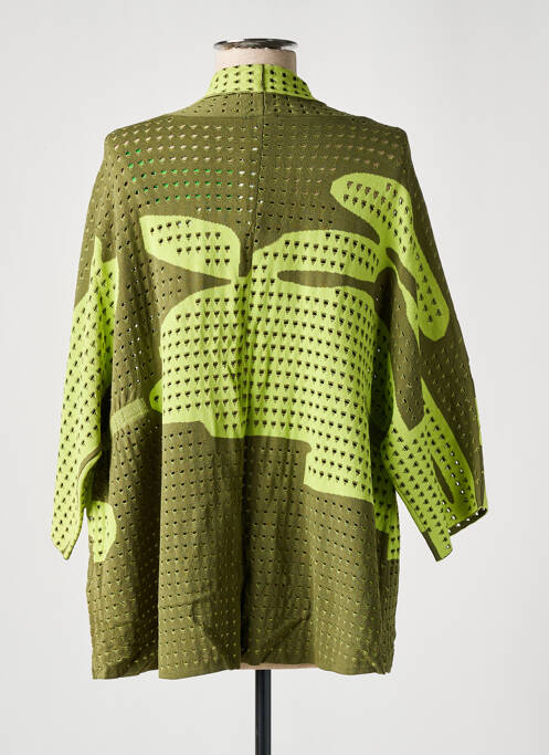 Gilet manches longues vert ZOE ZONE OF EMBROIDERED pour femme