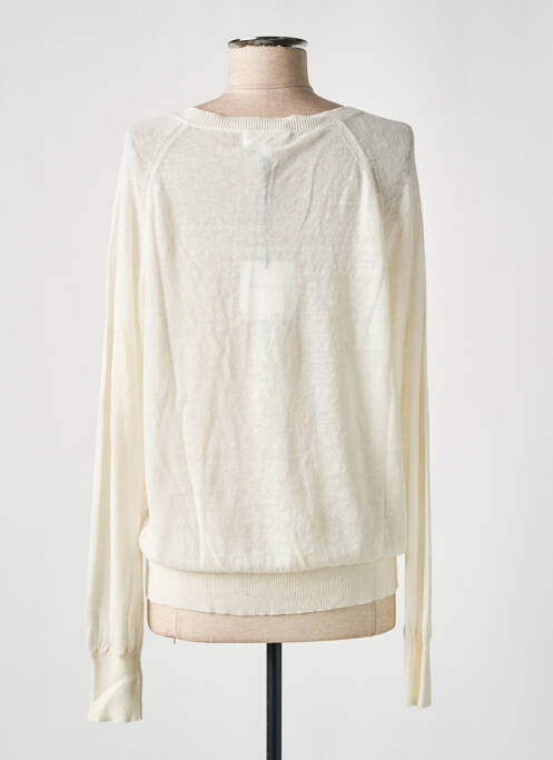 Pull stretch manches longues beige MAISON ANJE femme