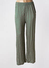 Pantalon large coupe fluide taille normale vert STELLA FOREST femme