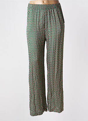 Pantalon large coupe fluide taille normale vert STELLA FOREST femme