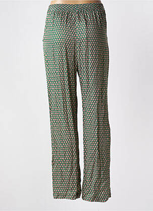 Pantalon large coupe fluide taille normale vert STELLA FOREST femme