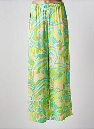 Pantalon large coupe fluide taille normale vert PENNYBLACK femme
