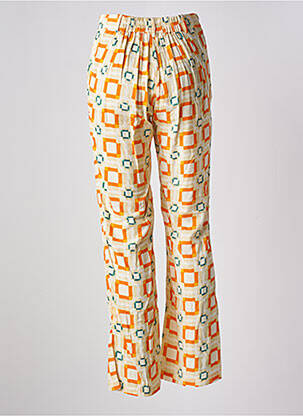 Pantalon large coupe fluide taille normale beige STORIATIPIC femme