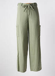 Pantalon large coupe fluide taille normale vert NOTSHY femme