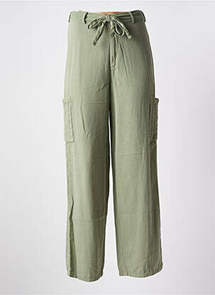 Pantalon large coupe fluide taille normale vert NOTSHY femme