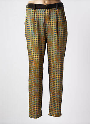 Pantalon slim taille normale taille normale vert LA FEE MARABOUTEE femme