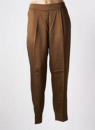 Pantalon chino taille normale taille normale marron SECOND FEMALE femme