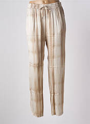 Pantalon large beige LAUREN VIDAL pour femme seconde vue