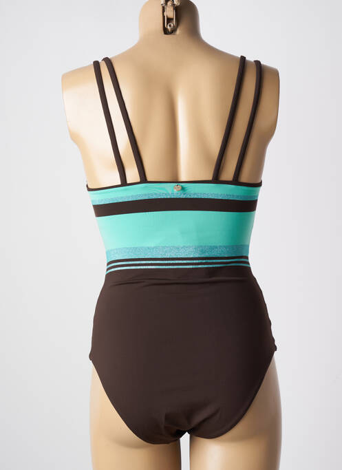 Maillot de bain 1 pièce marron MAXMARA pour femme