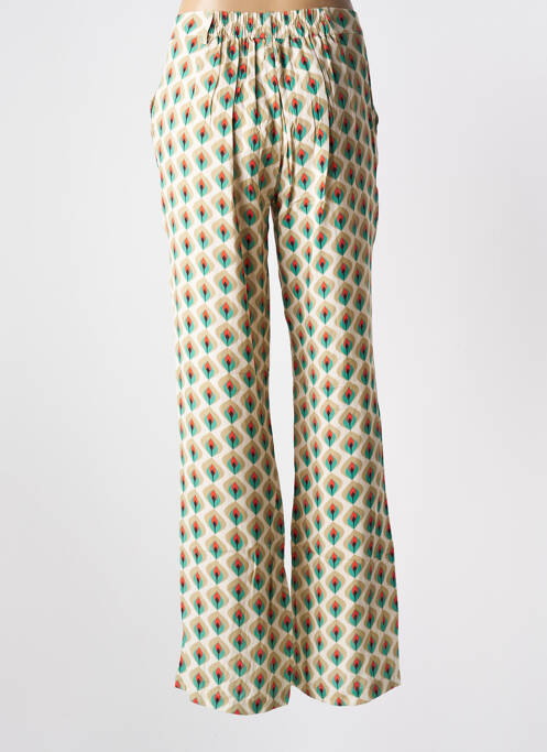 Pantalon large beige STORIATIPIC pour femme