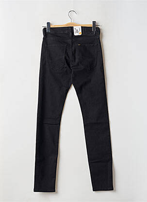 Pantalon slim fermeture zippée sous rabat boutonné noir LEE homme