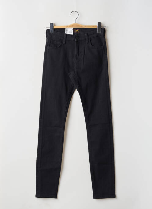 Pantalon slim fermeture zippée sous rabat boutonné noir LEE homme