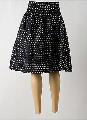 Jupe mi-longue coupe évasée noir MOLLY BRACKEN femme