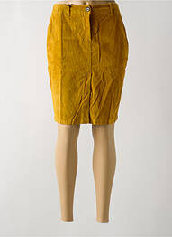 Jupe courte poches jaune LEON & HARPER femme