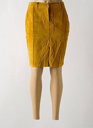 Jupe courte poches jaune LEON & HARPER femme