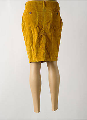 Jupe courte poches jaune LEON & HARPER femme