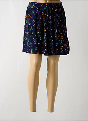 Jupe courte poches bleu GRACE & MILA femme