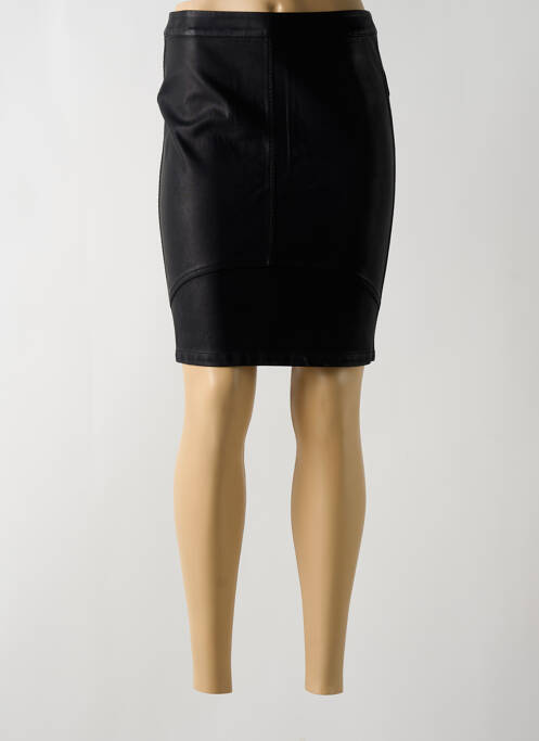Jupe courte coupe droite noir MINIMUM femme