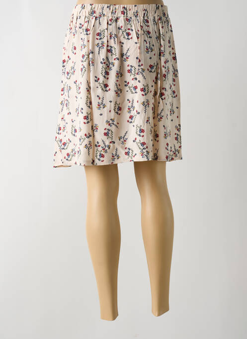 Jupe courte beige GRACE & MILA pour femme