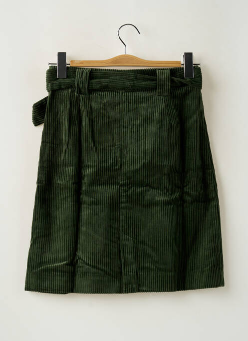 Jupe courte vert ICHI pour femme