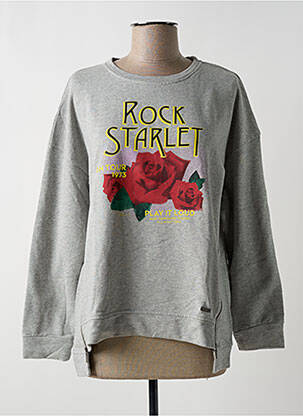 Pull coupe droite manches longues gris PEPE JEANS fille