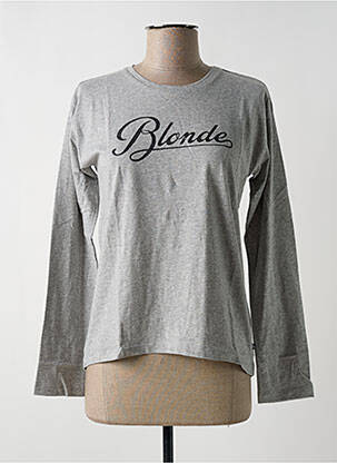 T-shirt coupe cintrée manches longues gris LE TEMPS DES CERISES fille