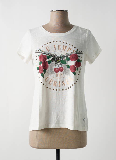 T-shirt blanc LE TEMPS DES CERISES pour fille