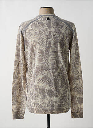 Pull stretch manches longues gris LE TEMPS DES CERISES homme