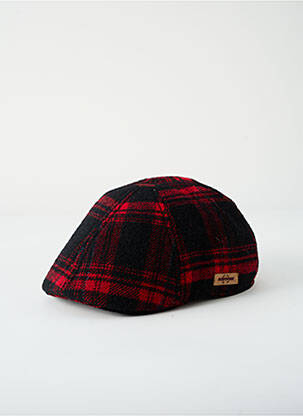 Casquette imprimé carreaux rouge STETSON homme