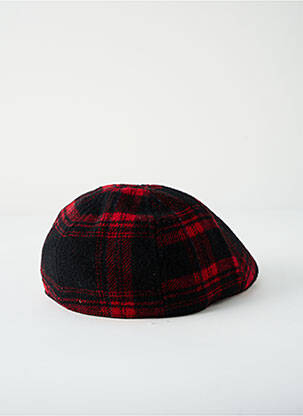 Casquette imprimé carreaux rouge STETSON homme